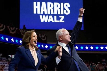 Kamala Harris and Tim Walz