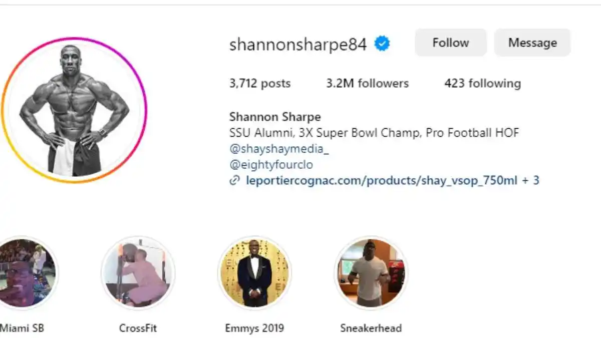 Shannon Sharpe Instagram Live