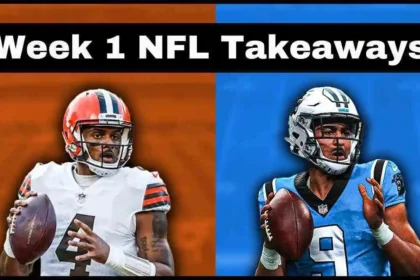 Week 1 NFL Takeaways