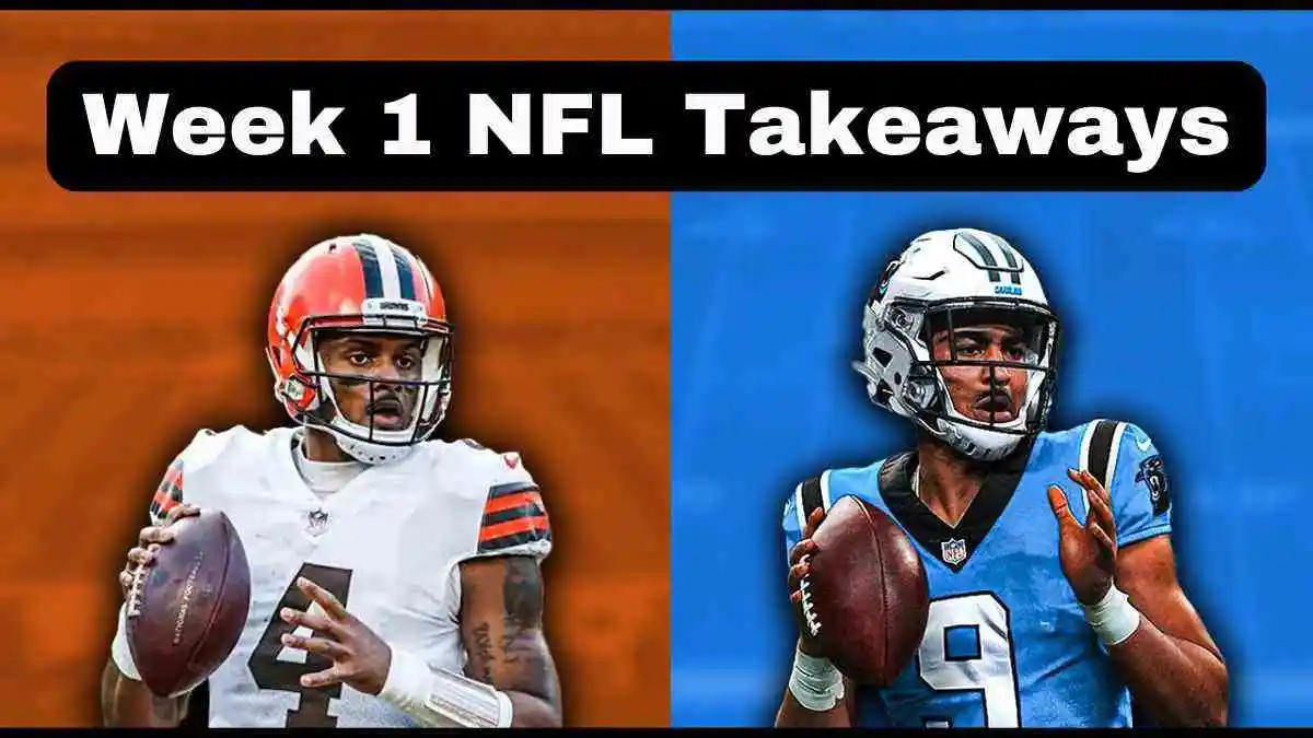 Week 1 NFL Takeaways